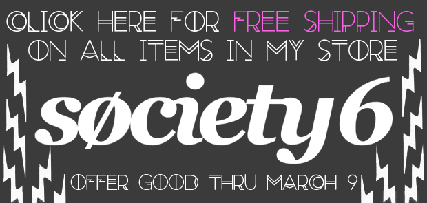 Offer only available throught this promotional link. Click the image or http://society6.com/oldmegg?promo=0d2dd6